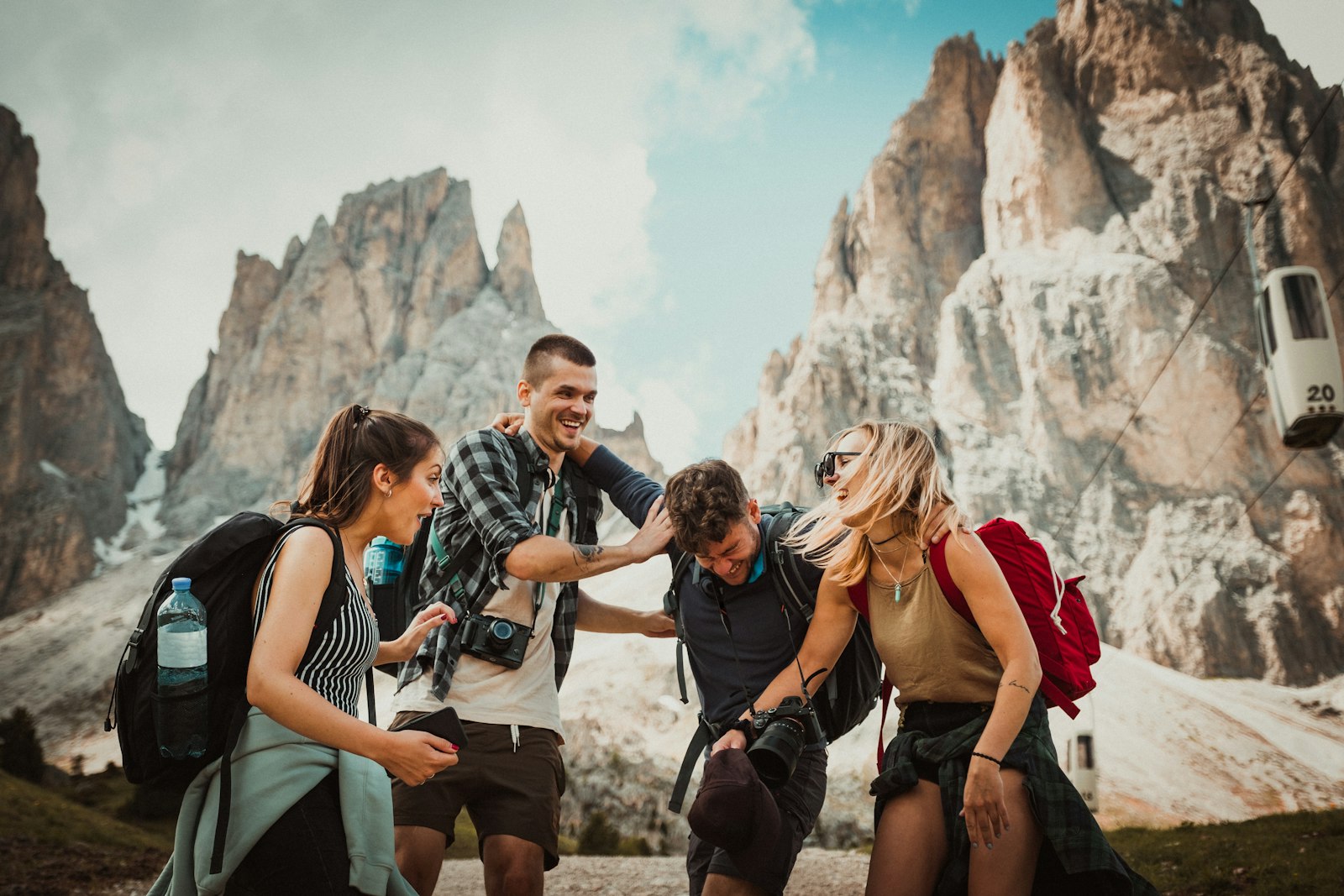 Group of travellers